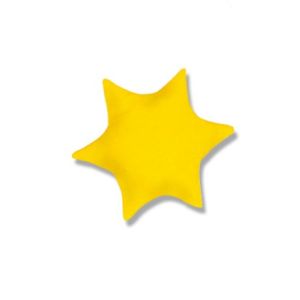 Kirschkernkissen Stern | Ø 25 cm | 21 Uni Sonnengelb