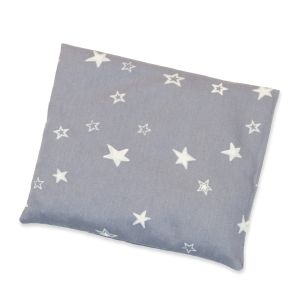 Kirschkernkissen groß | 23x26cm | 106 Sternenhimmel grau
